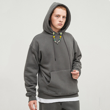 Modischer warmer braun-grauer Hoodie