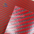 Carbon Fiber Pu Leather Colored leather hybrid carbon fiber fabric for bag Supplier