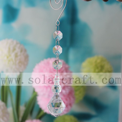 Almond Raindrop Pendant For Chandelier Parts Curtain 17CM