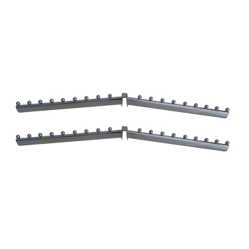 Best Price Hot Sale Metal Double Tube Incline Hook with Beads