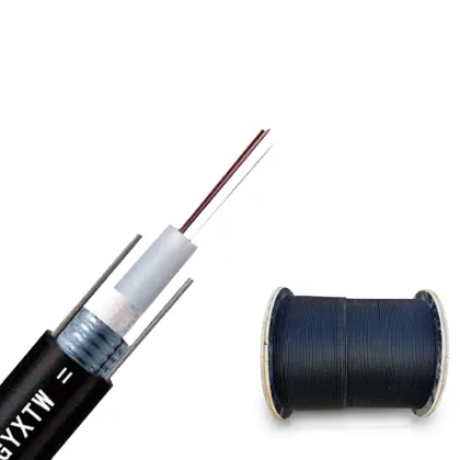 2 to 24 Core Outdoor Armoured GYXTW Fiber Optic Cable with YOFC Fiber