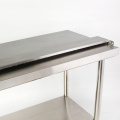 Mesa de panadería de cocina de acero inoxidable comercial personalizada