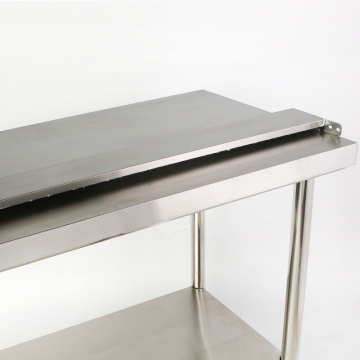 Stainless Steel Kitchen Work Bench with Backsplash