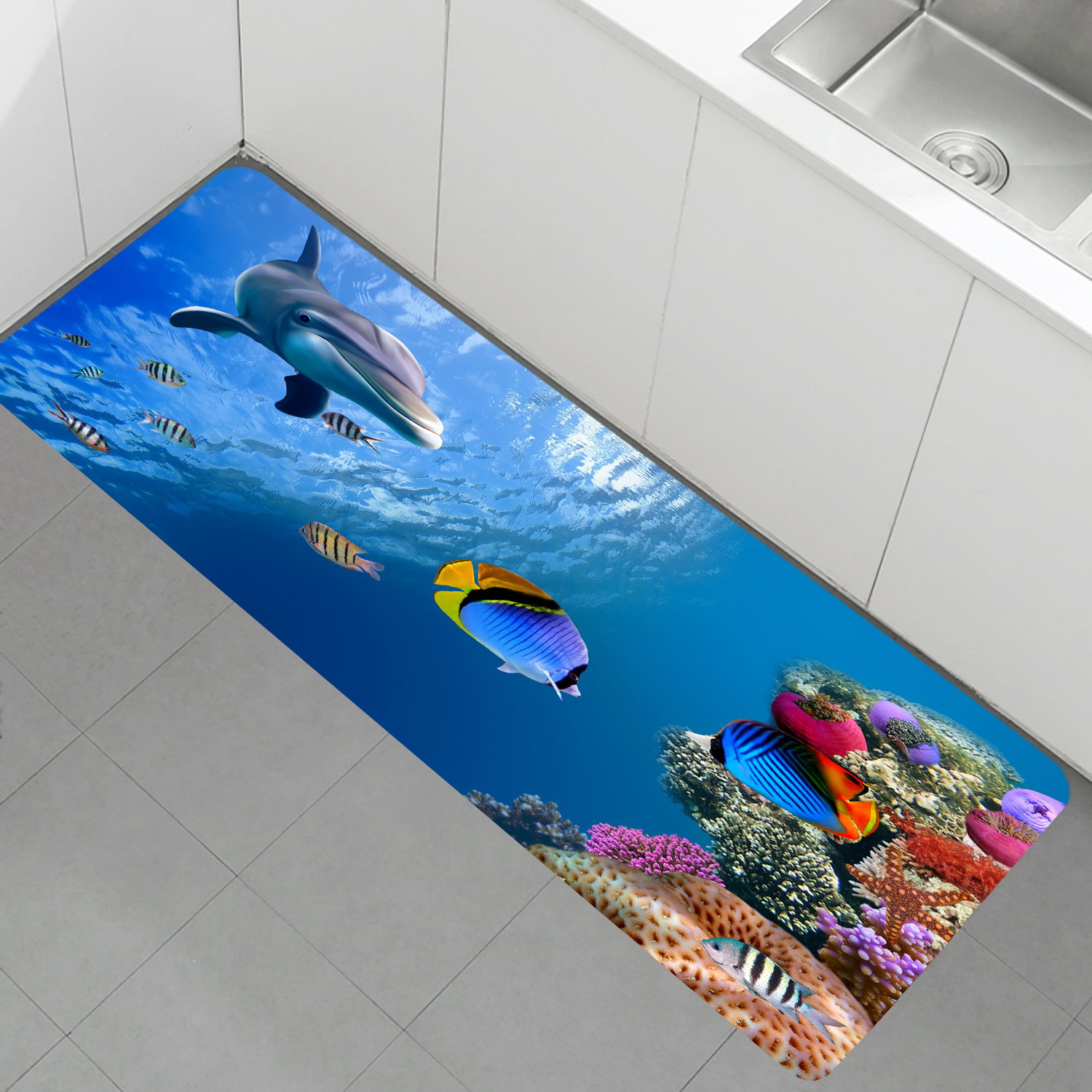 Sponge high definition digital printed floor mat- (7)-5