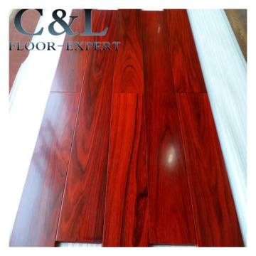 Prefinished High Gloss Mahogany African Rosewood Engineered Wood Flooring
