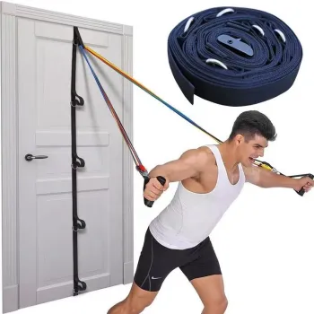 Portable Door Anchor Strap for Resistance Band Exercises: A Versatile Fitness Tool for Home Gym Attachments