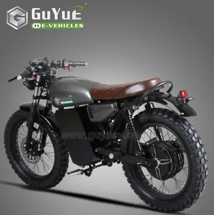 High-Tech Electric Cafe Racer Motorcycle