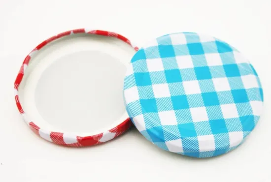 Embossed fruit can lids