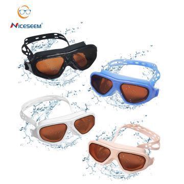 Wholesale Adult Fashion Swimming Glasses: Anti-Fog, Waterproof Earplugs Goggles