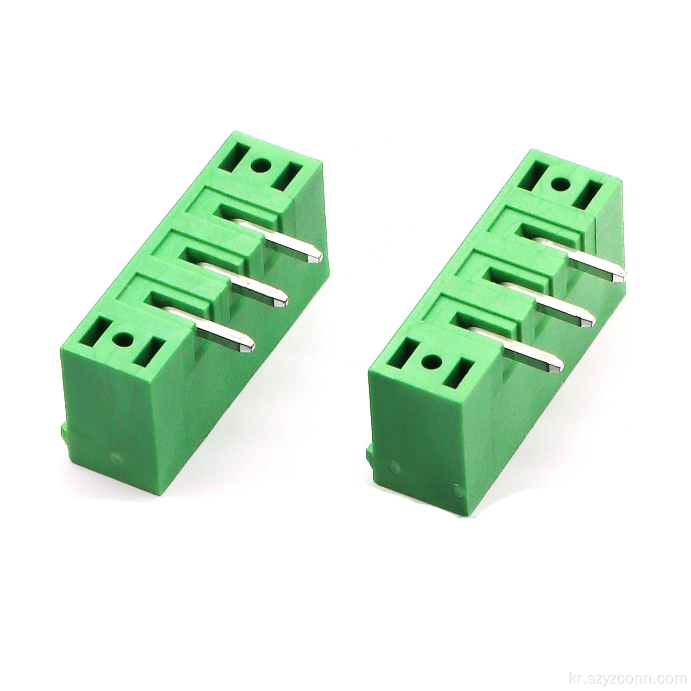 5.08mm 플러그 가능 터미널 블록 Male Green 3P