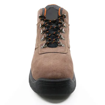 Cheap suede leather  steel toe safety shoes