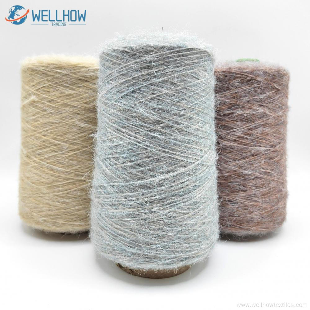 1/6nm Acrylic Nylon PBT Brushed Yarn