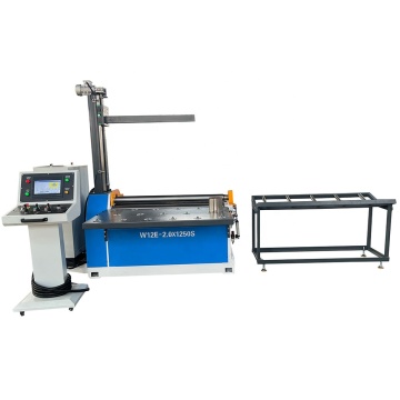 Full Servo Driven CNC Automatic Push-out 4-Roller Sheet Metal Bending Roll Machine