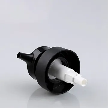 Double walled black smooth 33mm plastic lotion pump