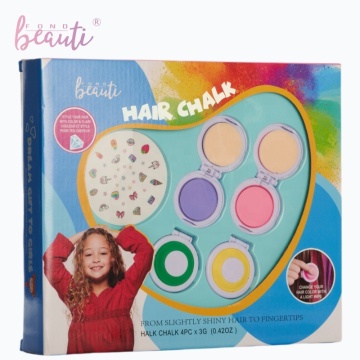 Hot Selling Multicolour Hair Powder Clip Set for Girls - Fun and Play