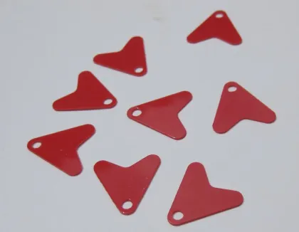 Fishing gear accessories red heart-shaped fishtail parts used with fishing spoon