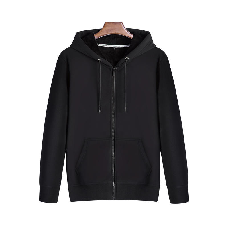 wholesale custom 100%cotton unisex zipper sweatshirt clothes