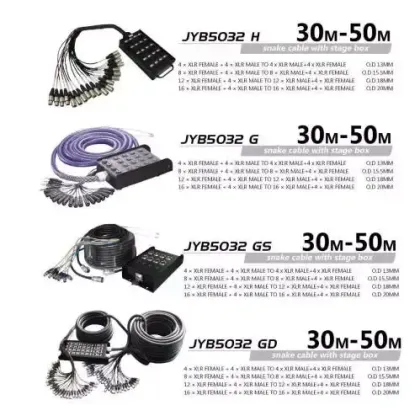 Customized XLR Snake Cable for Pro Audio and Drums
