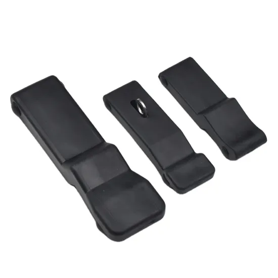 Flexible Black Soft Draw Latches with Hole - LB88