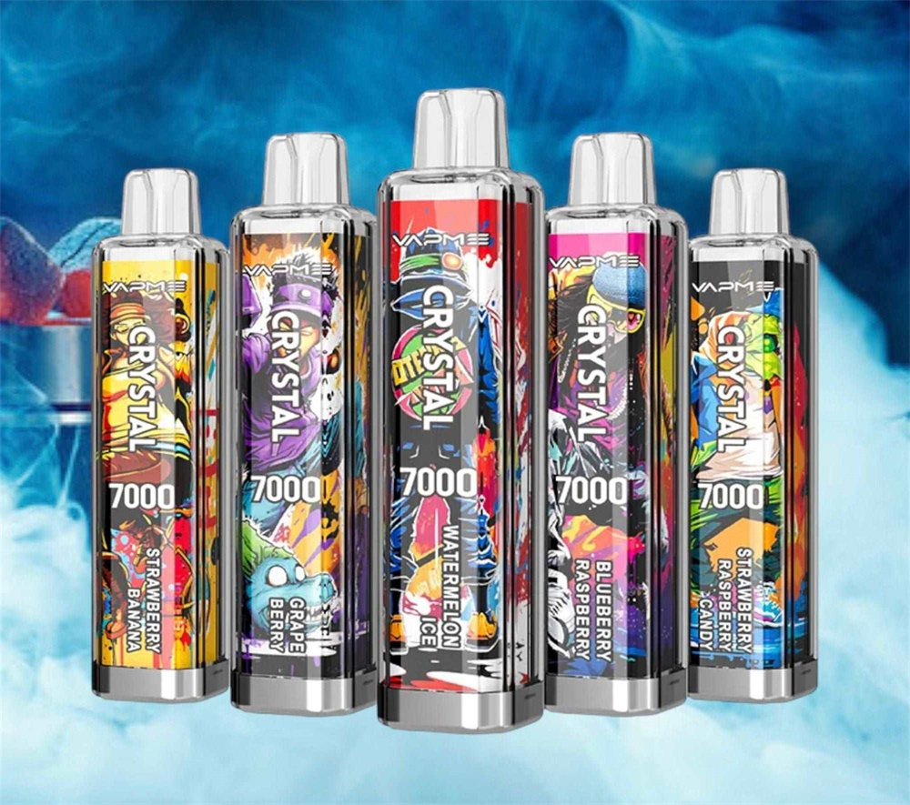 Vapme cristal 7000 bocanadas brillantes vape bélgica al por mayor