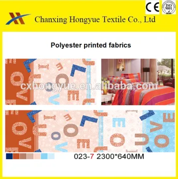 Designs for printing polyester fabric from china manufacturer for Morocco bedding sets markets