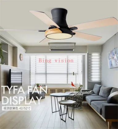 Nordic Modern LED Wooden Ceiling Fan Wood Ceiling Light Fans Lamp AC Ceiling Fans With Lights LED Dimming 220v Home Fan