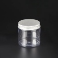 plastic cosmetic cream jar with screw lid