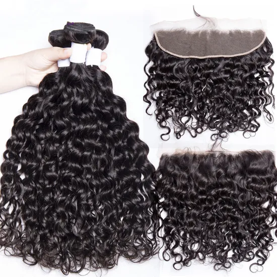 Wet and Wavy Brazilian 9A Unprocessed Natural Black Human Hair Extensions