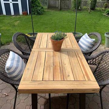 Best Price Waterproof Teak Wood Outdoor Garden Dining Table