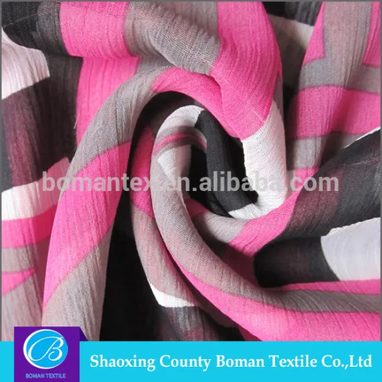 China Manufacturer Elegant Print chiffon fabric flower