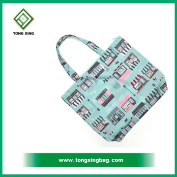 2016 Wholesale Eco Friendly Silk Printing Fashion Bag Handbag Canvas Bag