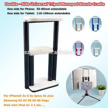 No Patent Amazon New Popular Universal 2-in-1 Selfie Stick Tripod Clip mount Backup Stand Cradle for Mobile Phone Tablet PC