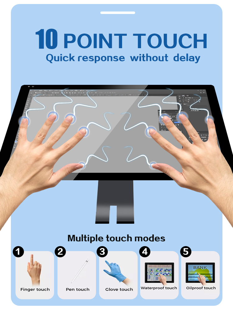 43 inch PCAP multi touch capacitive touch screen