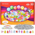 Assorted kids pony beads art kit for bracelet