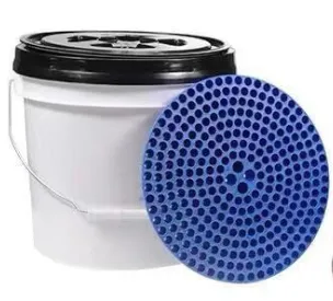 car beauty shop plastic wash bucket with grit guard