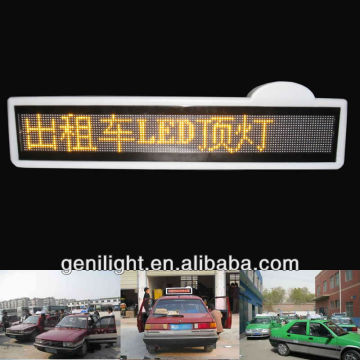 2013 nova tela de táxi sem fio, placa de LED de carro sem fio, exibição de LED de GPRS do veículo GPRS