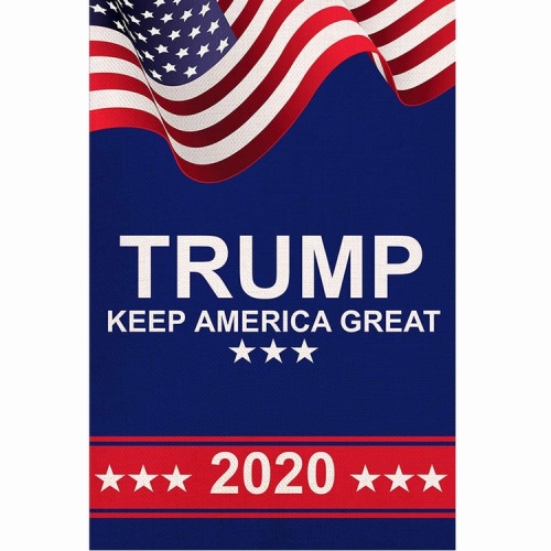 Custom wholesale polyester Donald Trump garden flag
