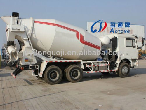 Double-axle bulk concrete mixer semi trailer for sale,volume optional