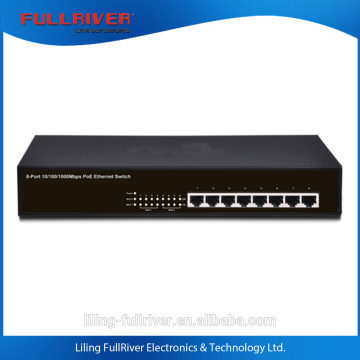 FR-S1008PEG-E _ 8-Port 10/100/1000Mbps POE Unmanaged Ethernet Switch network switch gigabit switch POE Made in China