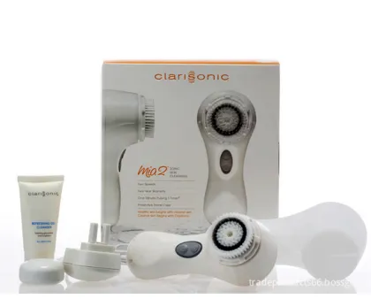 original white Clarisonic Mia 2 Skin Cleansing System + facial cleanser