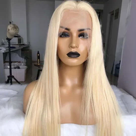 Wholesale Blonde 613 Full Transparent Lace Frontal Wig Raw Brazilian Human Hair Hd Lace Front Human Hair Wigs For Women Vendor