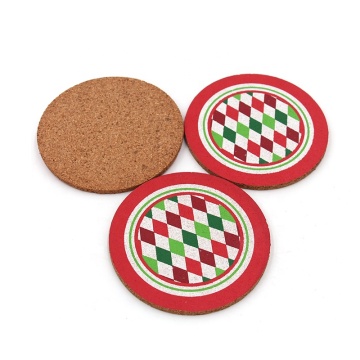 Custom Cork Coasters with Silk-Screen Logo: Environmentally Friendly Thermal Insulation Material