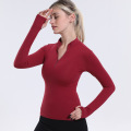 yoga long sleeve tops for women