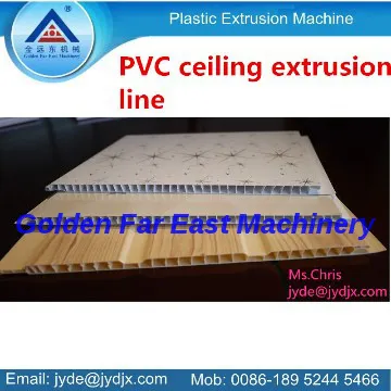 PVC ceiling panel extrusion line GOLDEN FAR EAST machinery