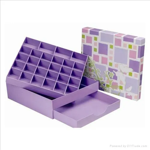 Luxury Custom Rigid Cardboard Double-deck Sliding Drawer Box