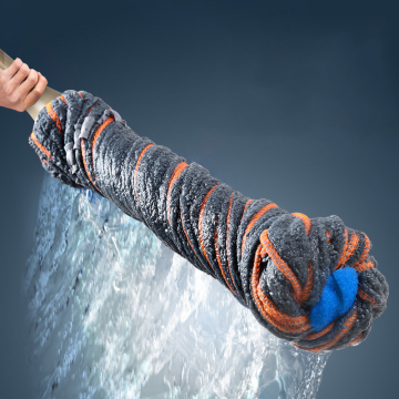 Self-Twisting Water Rotating Mop with Telescopic Rod - Wholesale Household Lazy Hands-free Washing Mop