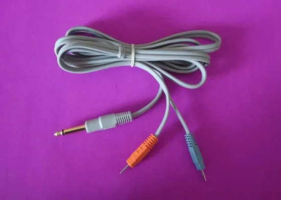 Pin Electrodes Tens Wire/ecg Lead Wire / 6.35dc Plug Medical Cable, 6.35 Plug Tens Lead Wires