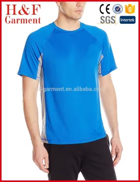 Custom men fashion t shirt with raglan sleeve for gym