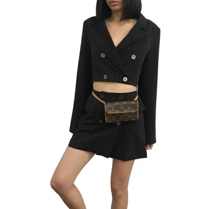 2021 new temperament suit skirt two-piece skirt