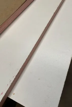 No paint board, matte white wardrobe board